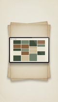 Cue sheet with layered sheet music design